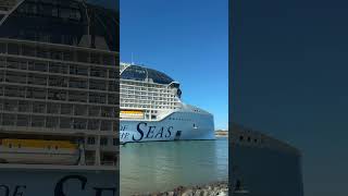 Star of the Seas sail away! #shorts #staroftheseas #cruiseship #portcanaveral #royalcaribbean