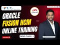 Oracle Fusion HCM Cloud Online Training Oracle HCM Online Course Oracle HCM Certification Demo 1