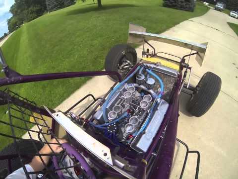 Our 305 sprint car engine start