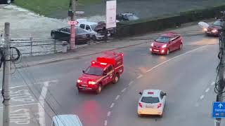 VIDEO: Pompierii patrulează pe străzi și îndeamnă sibienii prin megafoane să respecte măsurile anti-covid 2 video