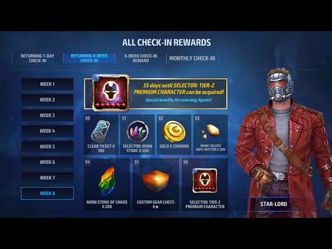 Finally |  I Got a Tier 2 premium selector | marvel future fight  | My rewards