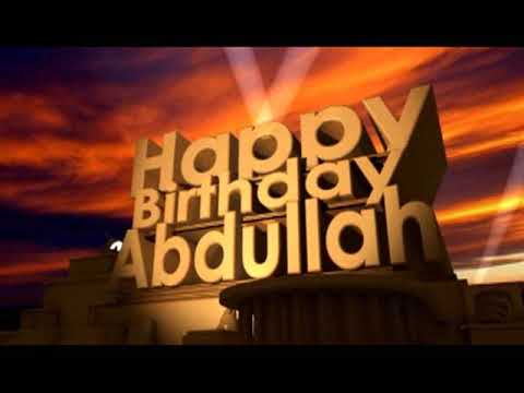Happy Birthday Abdullah