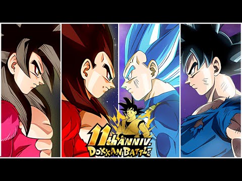 NEW LR SSJ4 GOKU + VEGETA & LR UI GOKU + SSBE VEGETA TITLE SCREEN!!!!!!!!!! DBZ Dokkan Battle