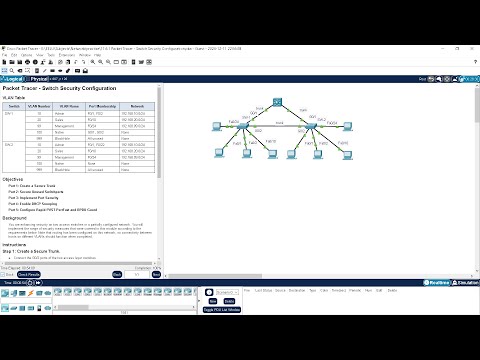 11.6.1 Packet Tracer Solution - Switch Security Configuration