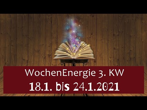 WochenEnergie vom 18.1. bis 24.1.2021 | loslassen und schöpfen