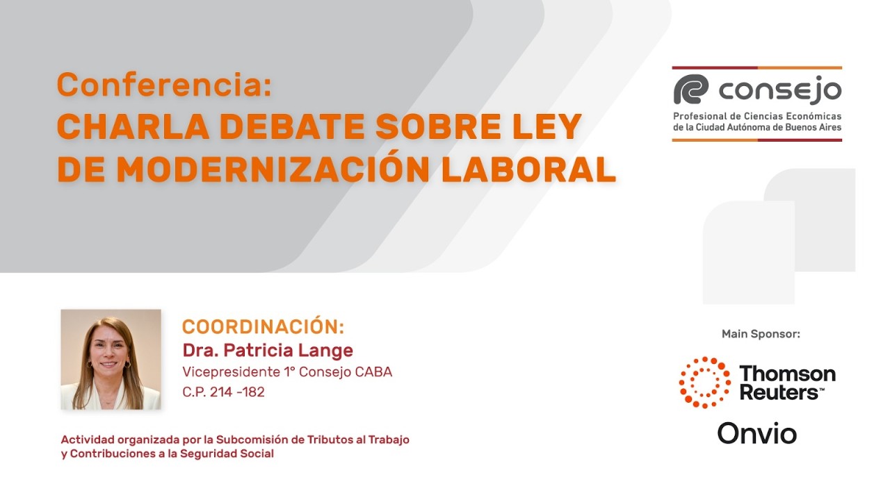 Ref. 2614NP. Charla Debate sobre Ley de Modernización Laboral