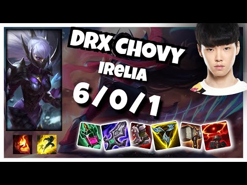 Chovy Irelia Mid 11.2 Challenger Gameplay S11 (6/0/1) - KOREAN