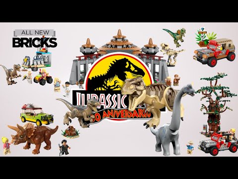 Lego Jurassic Park 30th Anniversary Compilation Speed Build of All Sets