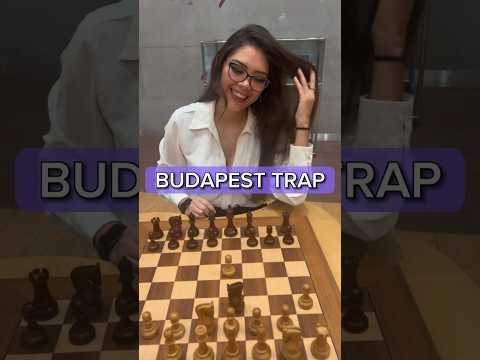 Mate in 6 moves! Budapest Trap #shorts #chess