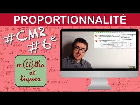 Recognizing and applying proportionality - CM2 / Sixth grade