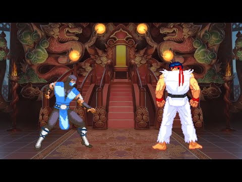 SUB-ZERO Vs SHIN RYU - MK VS SF EPIC FIGHT!