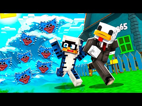 ONDA GIGANTE DI HUGGY WUGGY CONTRO BASE DI GIOCATTOLI - MINECRAFT ITA