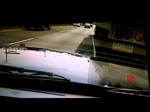 Police Car Struck While On Car Stop