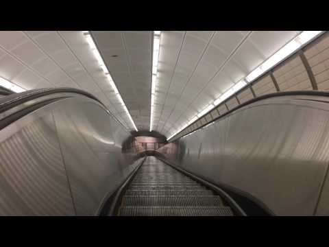 Escalator, 34th Street–Hudson Yards (IRT Flushing Line) Station, MTA NYC Transit, New York, NY, US