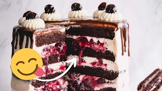 upgraded Black Forest cake - IMPRESSIVE!