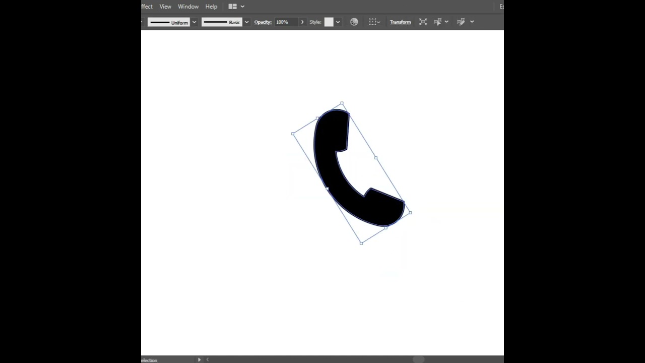 Phone Icon #logoprocess #illustrator #logodesigner #shorts #logodesign #logodesigntips #artist