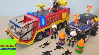 Playmobil Feuerwehreinsatz mit Löschfahrzeug 70557 auspacken seratus1 unboxing