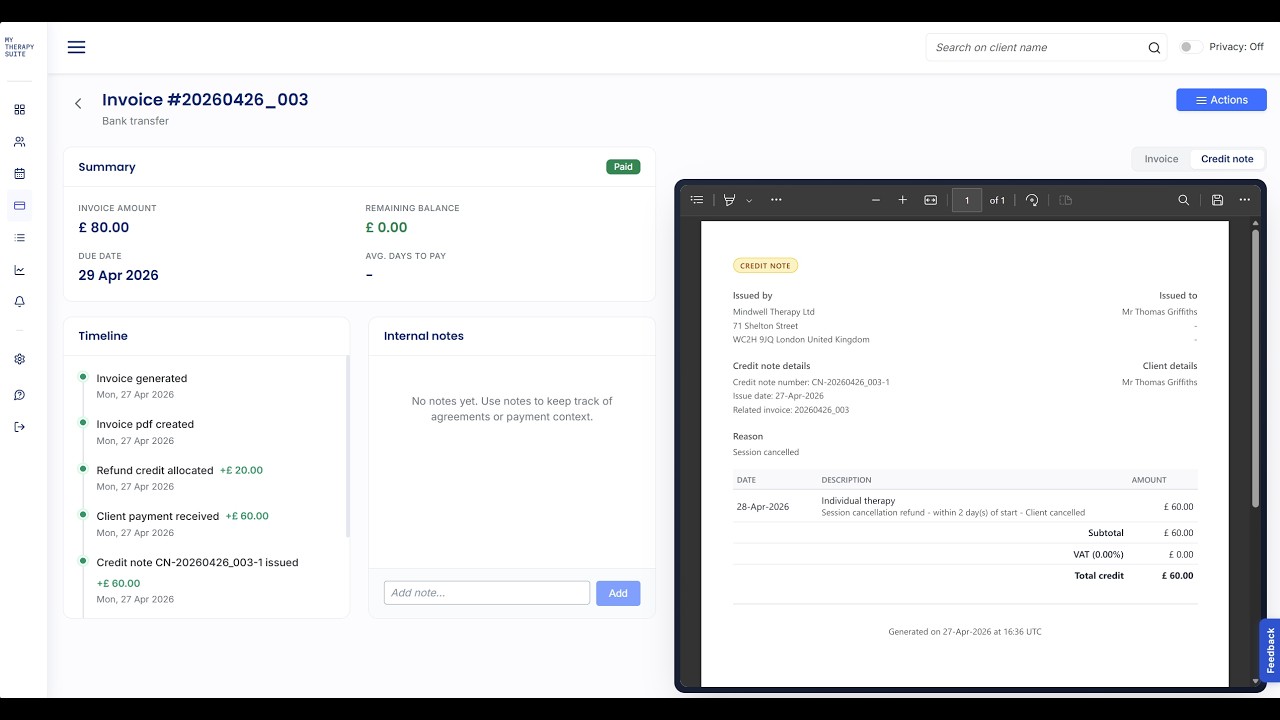 Set your cancellation policy once, let the platform handle the rest demo