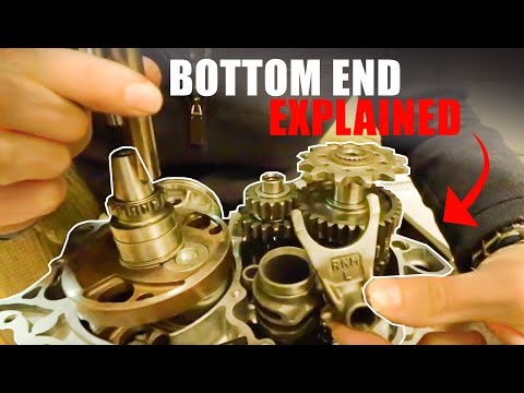CRF250r Bottom End / explained, dissected and assembled CRF KX YZ engine mechanic