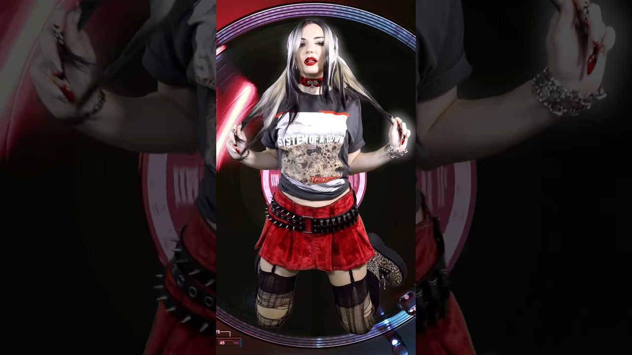 Styling an outfit based on vinyl cover art 🖤 #gothfashion #numetal #outfittransition #altgirl