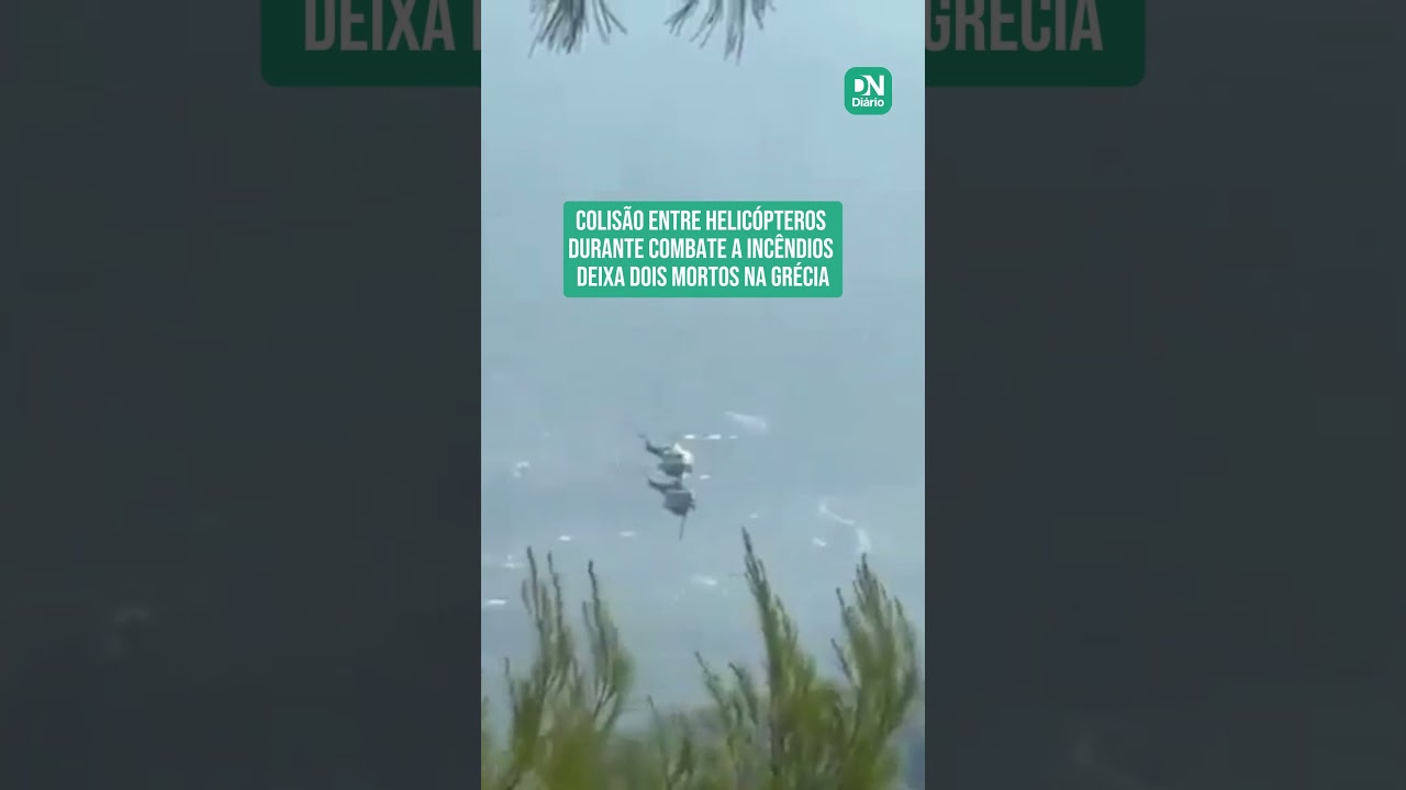 Imagem da notícia Helicópteros colidem no ar durante combate a incêndios e deixam dois mortos na Grécia