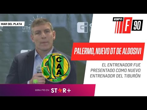 "ESTABA CON GANAS DE VOLVER AL FÚTBOL ARGENTINO": Martín #Palermo, flamante DT de #Aldosivi