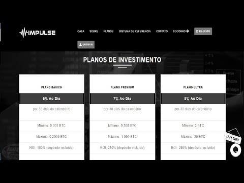"SAIU FUMAÇANDO AINDA" Impulse 6% a 8% ao dia-Apresentação+Investi $50 Dólares