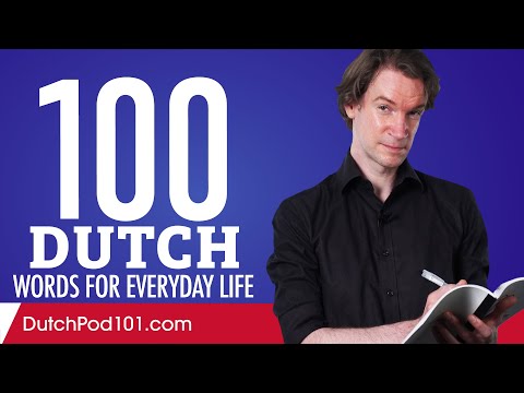 100 Dutch Words for Everyday Life - Basic Vocabulary #5