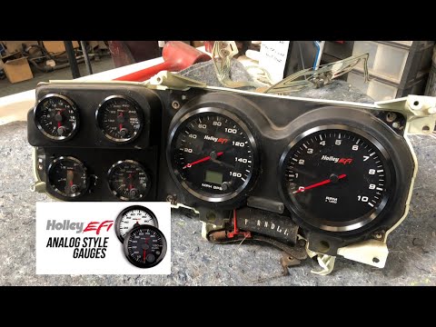Holley EFI's New Analog Digital Display Gauges in our 1974 C10 Square Body