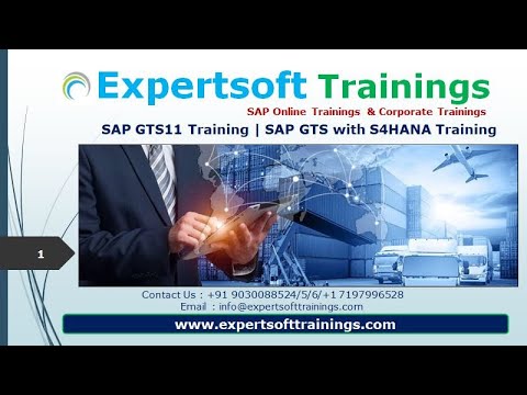 SAP GTS Training | SAP GTS with S4HANA Online Training