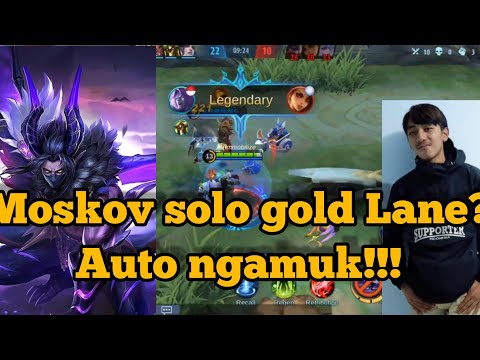 TUTORIAL MOSKOV SOLO GOLD LANE, BUILD TERBARU &TERSAKIT SEASON 18 - MOBILE LAGENDS