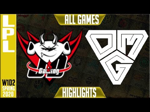 JDG vs OMG Highlights ALL GAMES | LPL Spring 2020 W1D2 | JD Gaming vs Oh My God