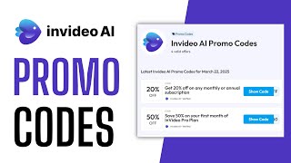 Invideo AI Promo Codes & Discounts (25% OFF)