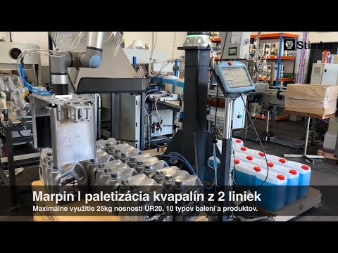 Marpin — paletizácia kvapalín s UR20