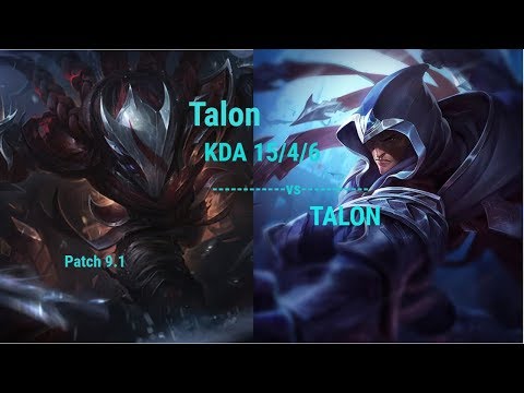 Talon vs talon (Mid) . How to counter Talon as Talon.Full gameplay.