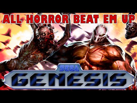 ALL HORROR BEAT'EM UP SEGA GENESIS/MEGA DRIVE