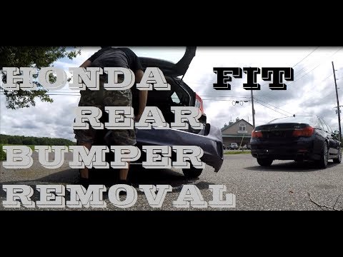 How to remove Honda Fit rear bumper
