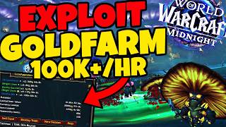 INSANE CLOTH FARM EXPLOIT 100K+/HR | WoW Midnight Goldfarm