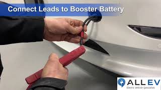 Tesla - How to Boost Dead 12 volt Battery