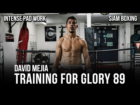 David Mejia Training for Glory 89 - Intense K1 Pad Work