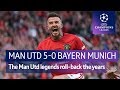 Man Utd Legends Vs Bayern Munich Legends 5 0 Treble Reunion Highlights