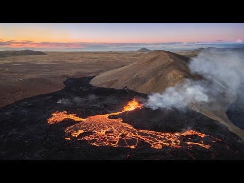 The Meradalir Volcano Eruption - Fagradalsfjall, Iceland - August 2022