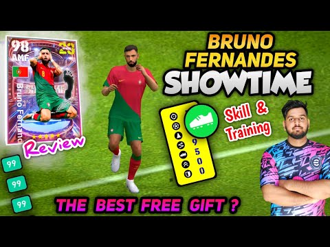 FREE Show Time Bruno Fernandes Detailed Review EFOOTBALL 23 | Best Training Guide & Skill To Add