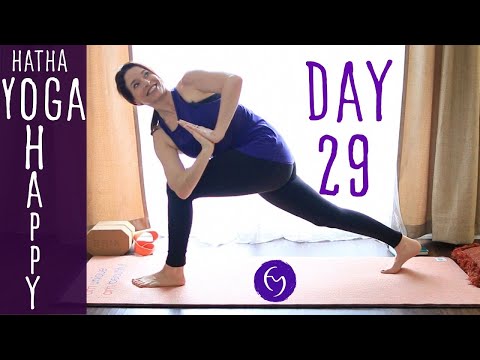 30 Minute Hatha Yoga Happiness: Practice Acceptance and Surrender Day 29 | Fightmaster Yoga Videos thumbnail