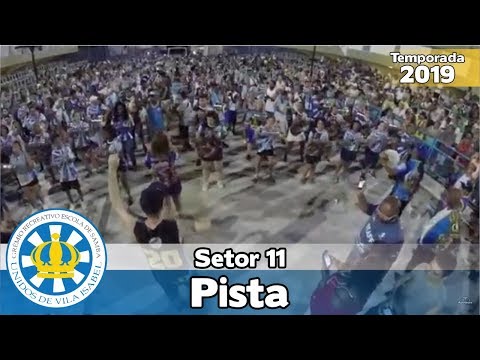 Vila Isabel 2019 - Ensaio de bateria no setor 11 (Pista) - Apoteose ao vivo