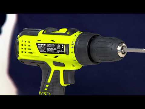 Sun Joe 24V Cordless Variable Speed Drill Driver (Tool Only) on QVC