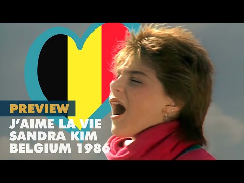 J'AIME LA VIE - SANDRA KIM (Belgium 1986 - Eurovision OLD Previews)
