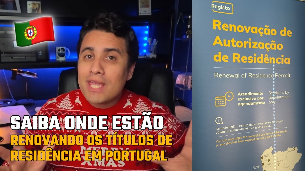 ✅ ONDE ESTÃO RENOVANDO OS TÍTULOS DE RESIDÊNCIA EM PORTUGAL 🇵🇹 (dicas para renovar sua residência)