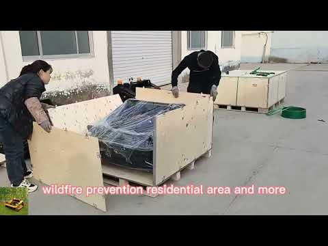 zdalnie sterowana podkaszarka do chwastów na gąsienicach wyprodukowana przez Vigorun Tech