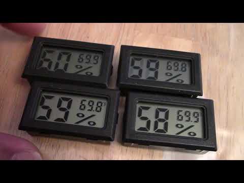 Amazon mini hygrometers unboxing and review and a bit of a tips and tricks when reading is off a bit